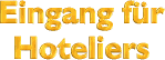 Eingabeseite f�r Hoteliers